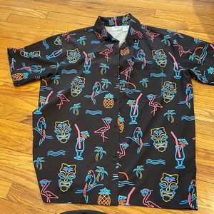 Neon Button Down Shirt